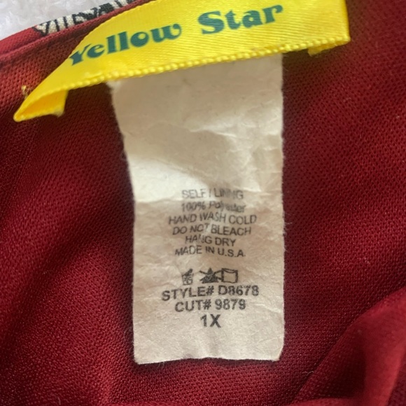 ModCloth Yellow Star Fit n Flare Sleeveless Paisley Dress 1X - Picture 11 of 15